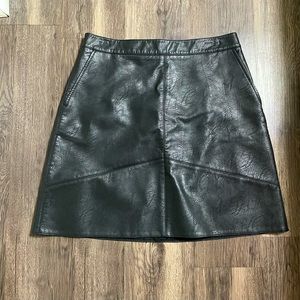 Zara Faux Leather Skirt - Size M